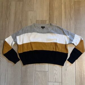 Ambiance Cropped Crew Neck Sweater - Women’s Medium